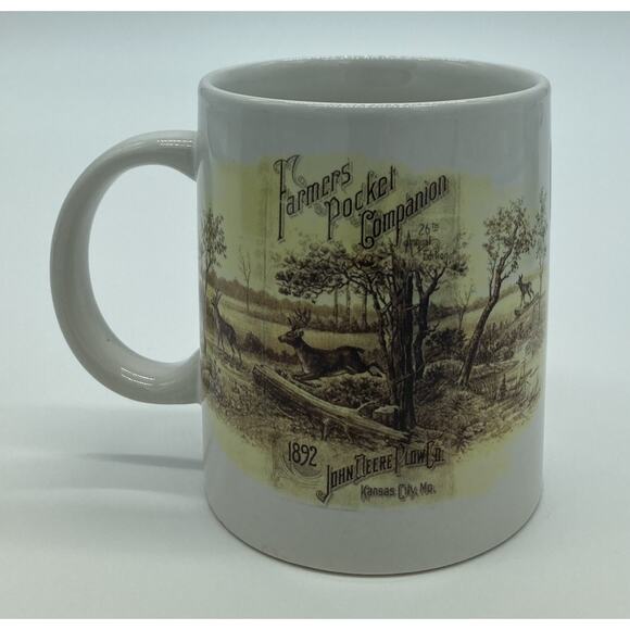 Vtg Everyday Gibson John Deere Nostalgic 11 Oz. Coffee Cup Mug Set of 4 NWOB - Picture 6 of 9